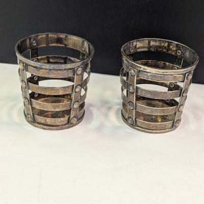 Sterling Caps Nickel Silver 1828 Holders 114g