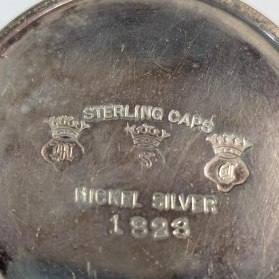 Sterling Caps Nickel Silver 1828 Holders 114g