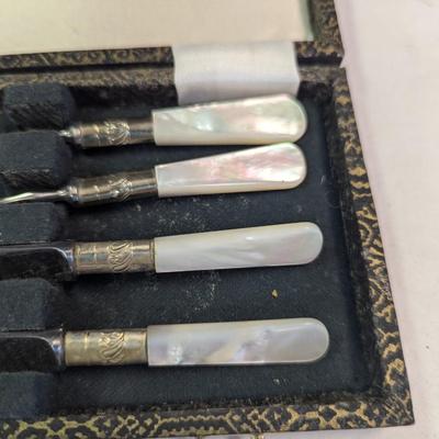 Antique Krik & Matz Genuine Pearl Hors D'Oeuvers Set