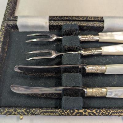 Antique Krik & Matz Genuine Pearl Hors D'Oeuvers Set