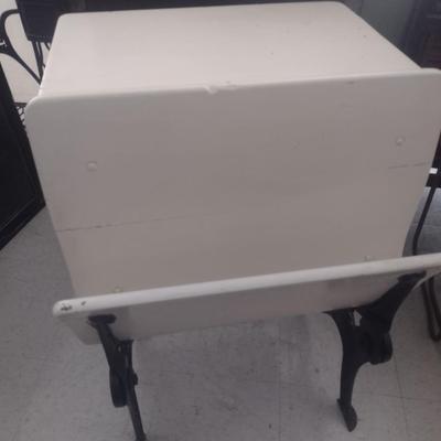 Vintage Schoolhouse Desk with Cast Iron Frame