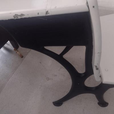 Vintage Schoolhouse Desk with Cast Iron Frame