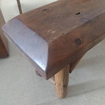 Hand Crafted Rustic Log Bench Cabin Furniture