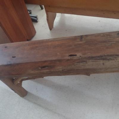 Hand Crafted Rustic Log Bench Cabin Furniture
