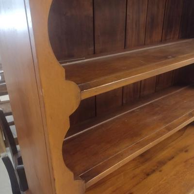 Antique Sideboard with China Hutch 2-Piece on Casters
