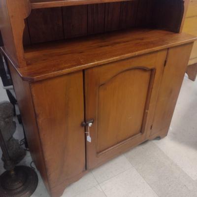 Antique Sideboard with China Hutch 2-Piece on Casters