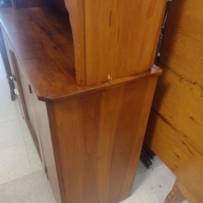 Antique Sideboard with China Hutch 2-Piece on Casters