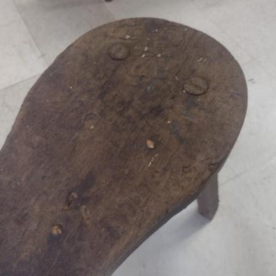 Antique Leather Worker's Work Bench