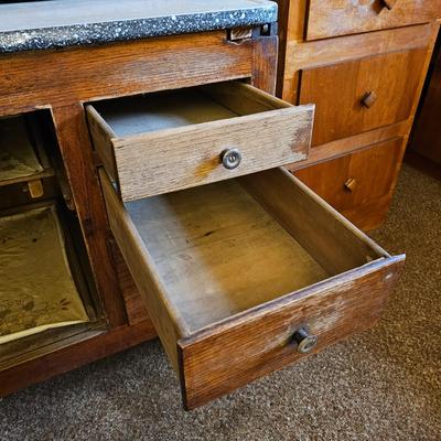 Vintage Hoosier Cabinet (G2-JS)