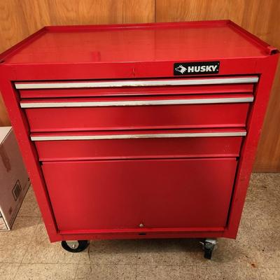 Lot #186 Husky Rolling Tool Box - 3 drawers