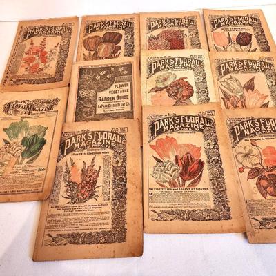 Lot #188 Amazing Lot of Antique Gardening Magazines - 1916-1918 Park's Floral Magazine