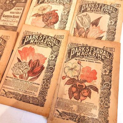 Lot #188 Amazing Lot of Antique Gardening Magazines - 1916-1918 Park's Floral Magazine