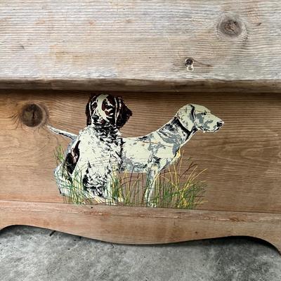 Wooden Storage Box w/ Hinged Lid (FP-RG)