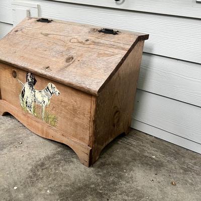 Wooden Storage Box w/ Hinged Lid (FP-RG)