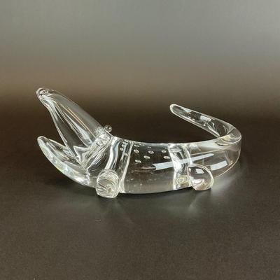 Sale Photo Thumbnail #824: This is a Steuben crystal alligator sculpture by James Houston in 1968
Measurements:
10” in length, 4.25” in height, 3” in width