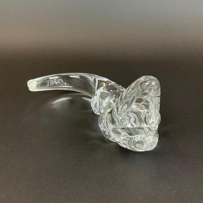 Sale Photo Thumbnail #825: This is a Steuben crystal alligator sculpture by James Houston in 1968
Measurements:
10” in length, 4.25” in height, 3” in width