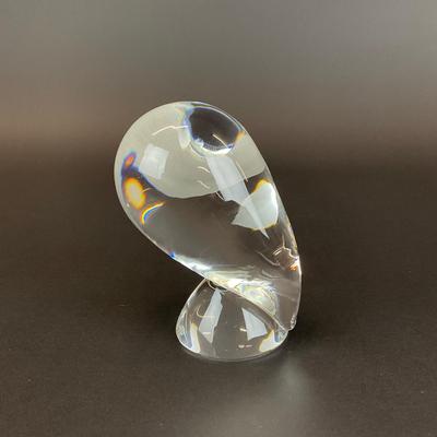 Sale Photo Thumbnail #837: This Steuben Owl Crystal Sculpture is made by Donald Pollard
Measurements:
5” in height, 3” in width, 2.5” in depth