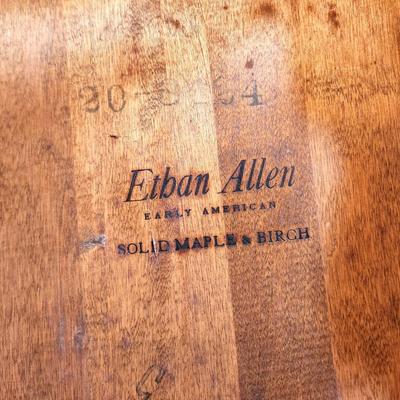 Lot #192 Ethan Allen Maple/Birch Lamp Table/Magazine Rack combo