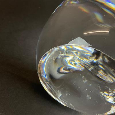 Sale Photo Thumbnail #843: A art glass chipmunk named “madigan” sculpture. Signed to its underside.
Measurements:
5.5” in height, 2.75” in width. 3.5” in depth