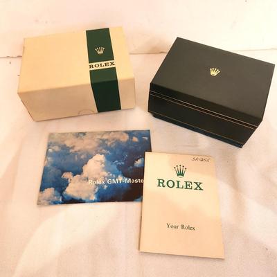 Lot #195 Vintage Rolex Watch Box with paperwork