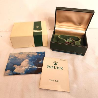 Lot #195 Vintage Rolex Watch Box with paperwork