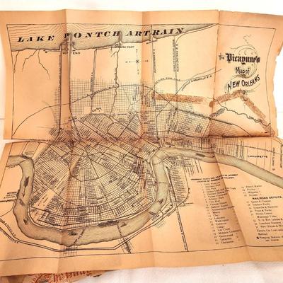Lot #196 Tourists Guide to New Orleans - 2 copies - 1900/1924