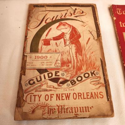 Lot #196 Tourists Guide to New Orleans - 2 copies - 1900/1924
