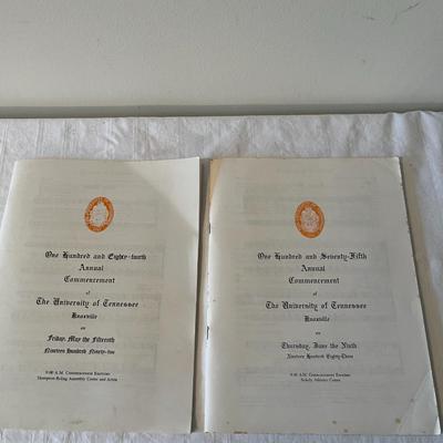 1983 And 1992 Annual Commencement of The University of Tennessee Programs