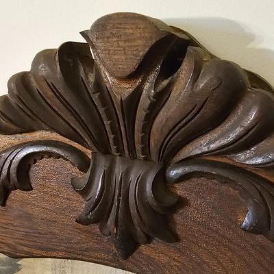 Vintage Hall Tree Storage Seat w/Mirror. (G6-JS)