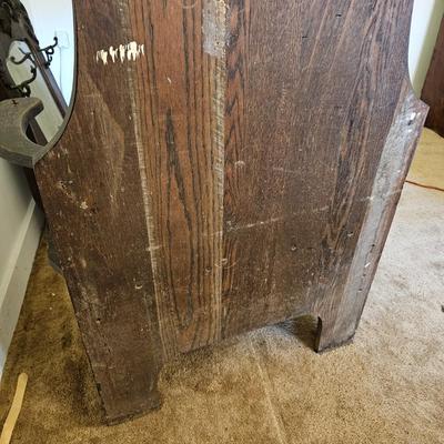 Vintage Hall Tree Storage Seat w/Mirror. (G6-JS)