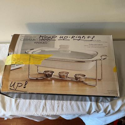 Rectangle Ceramic Food Warmer (G)