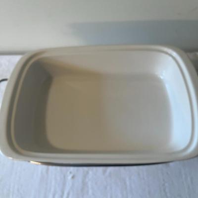 Rectangle Ceramic Food Warmer (G)