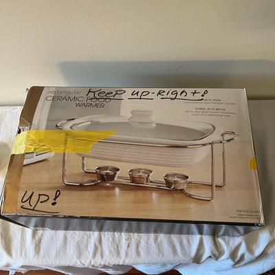 Rectangle Ceramic Food Warmer (G)