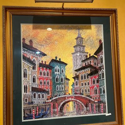“Venice Yellow Sunset” with spotlight