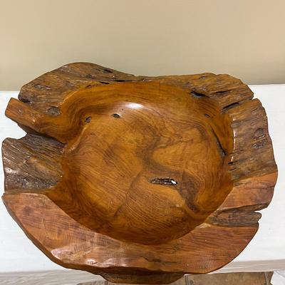 Carved Teak Root Bowl (BD-MG)