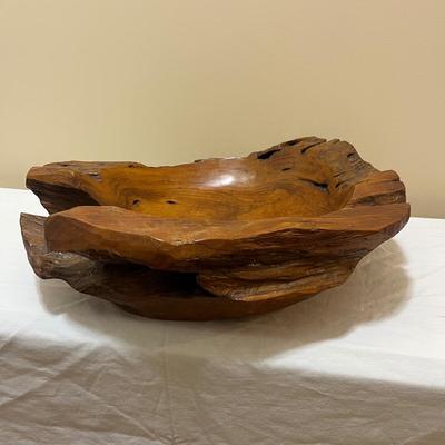 Carved Teak Root Bowl (BD-MG)