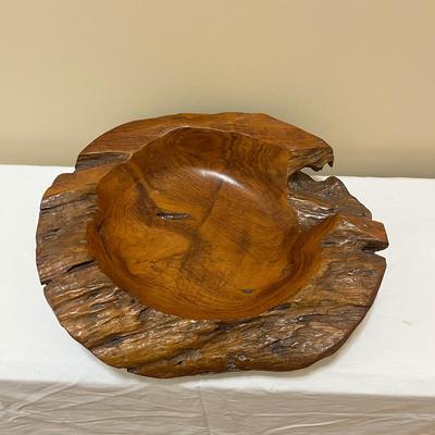 Carved Teak Root Bowl (BD-MG)