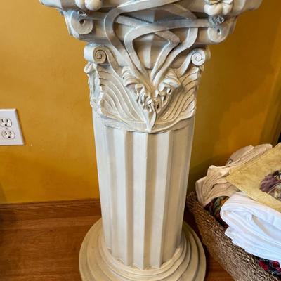 Candle lantern on pedestal