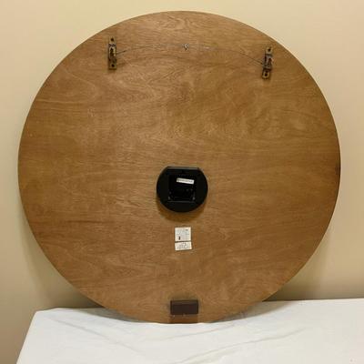 Large Round Wooden Clock With Starfish & Sand Dollar Accents (BD-MG)