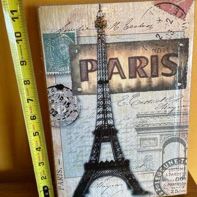 Bowl of lemons with Paris decor