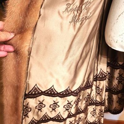 Lot #203 Lovely Vintage KREEGER'S Full Length Mink Coat - Fawn color