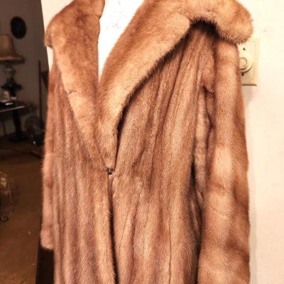 Lot #203 Lovely Vintage KREEGER'S Full Length Mink Coat - Fawn color