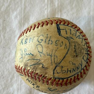 Two Official Little League Baseballs Signed By the Players (G)
