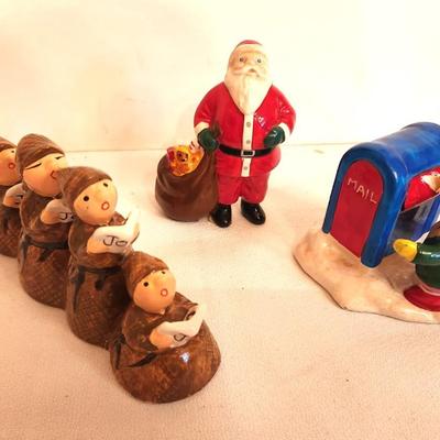 Lot #204 Early Department 56 Snow Village Accessories - 2 pices