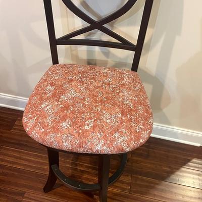 Four Swivel Bar Stools with Padded Seats (BK-MG)