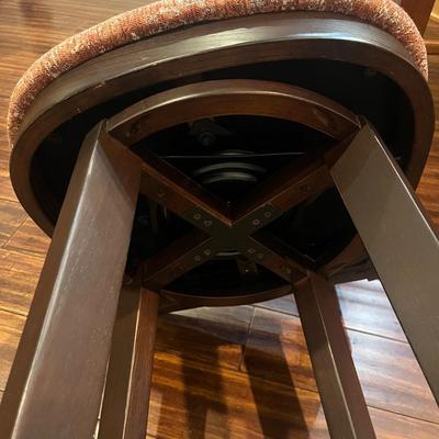 Four Swivel Bar Stools with Padded Seats (BK-MG)