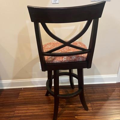 Four Swivel Bar Stools with Padded Seats (BK-MG)