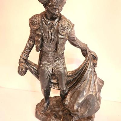 Lot #207 Vintage Plaster Matador Sculpture - No maker's mark