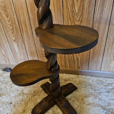 Unique Four Level Wood Plant Stand (G5-JS)