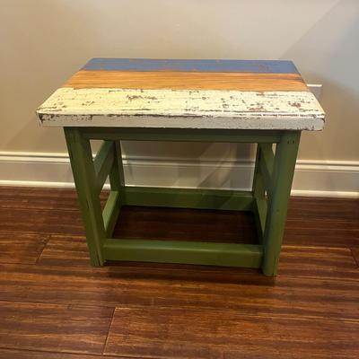 Multi Color Wooden Side Table (BLR-MG)